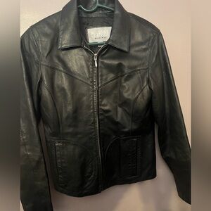 Wilsons Leather Maxima Women's Black Jacket Pre Owned Size S